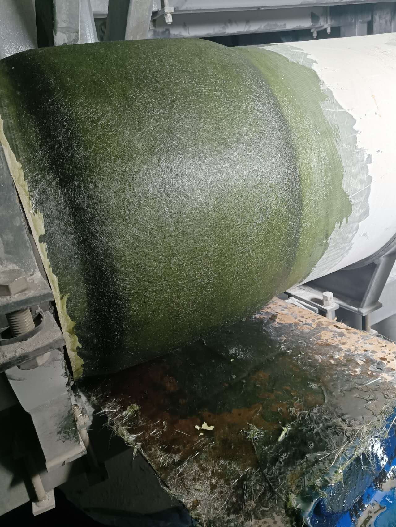 FRP DUCTS CONNECTION BY LAMINATION 玻璃钢管道连接手工糊制