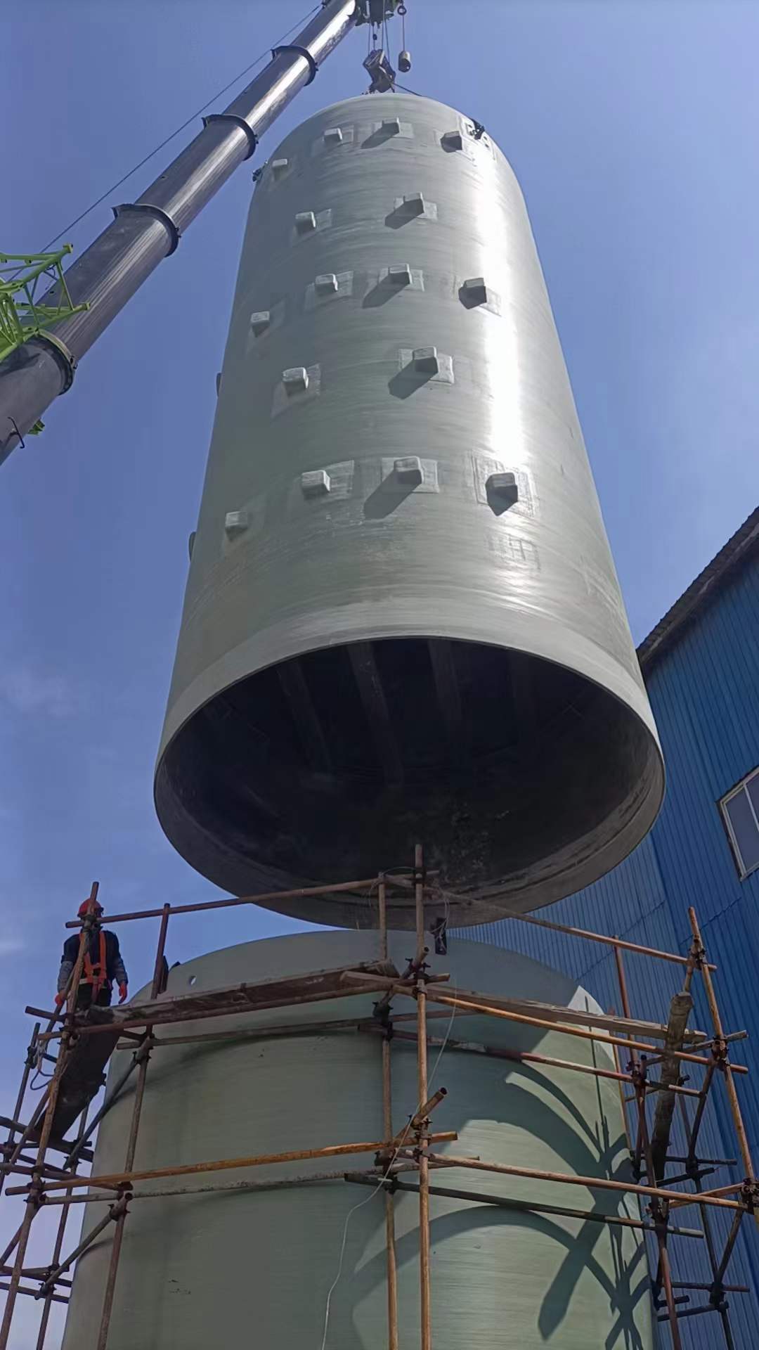 FRP LAMINATION ON SITE 玻璃钢x现场施工安装